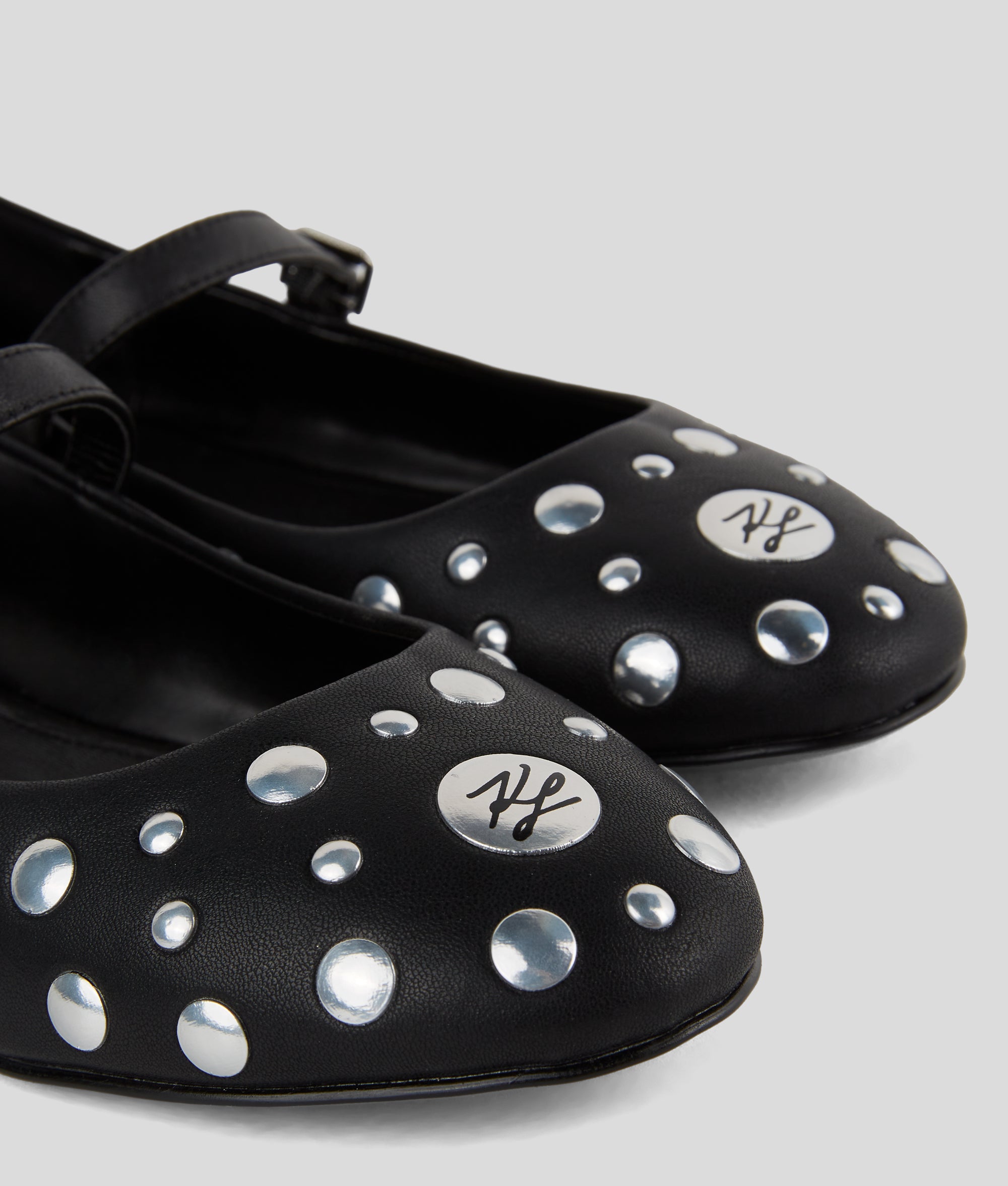 Karo mirror studs ballet flats