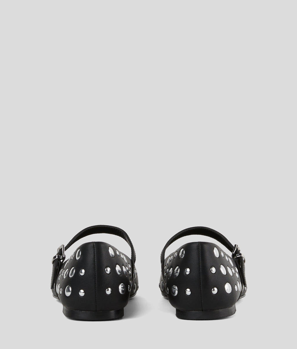Karo mirror studs ballet flats