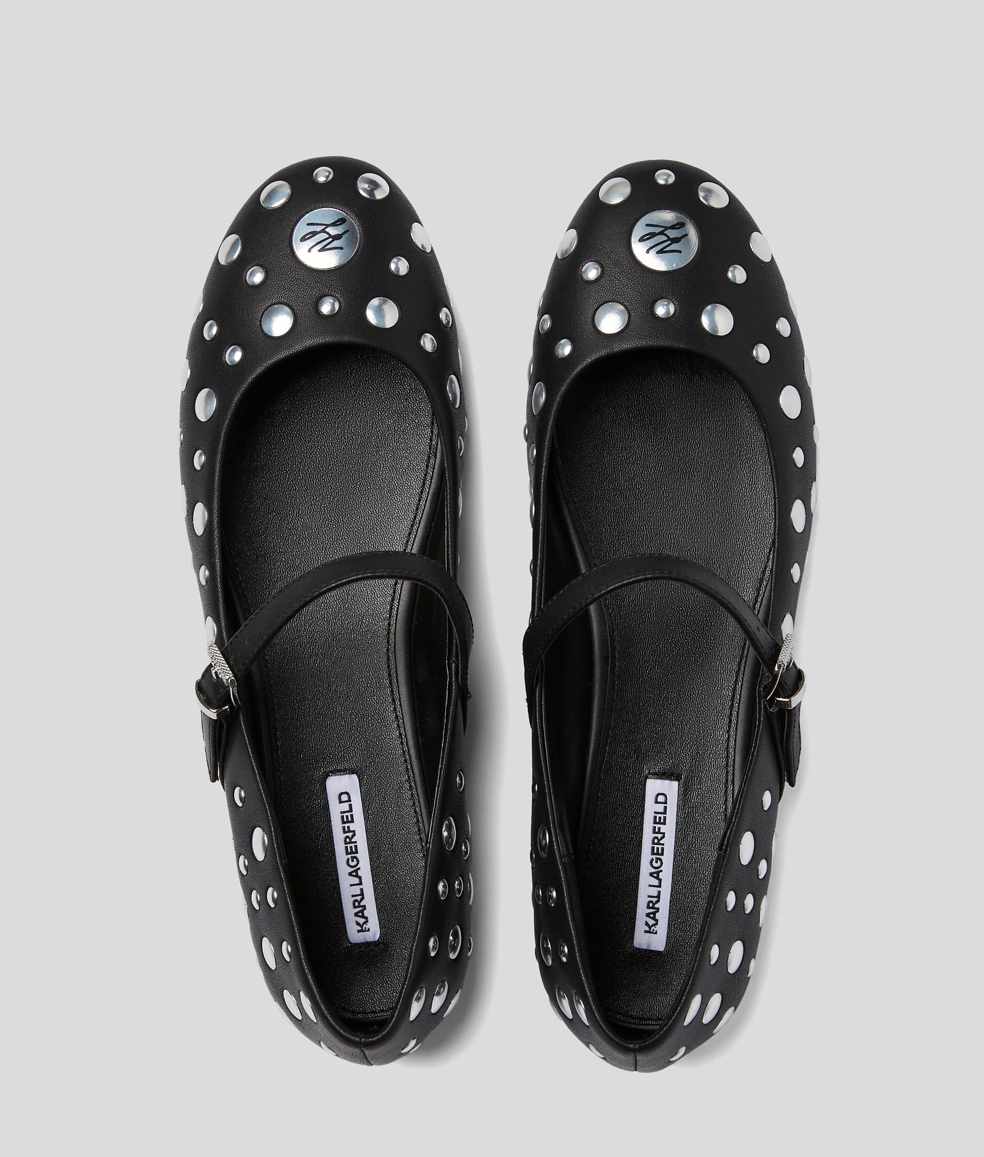 Karo mirror studs ballet flats