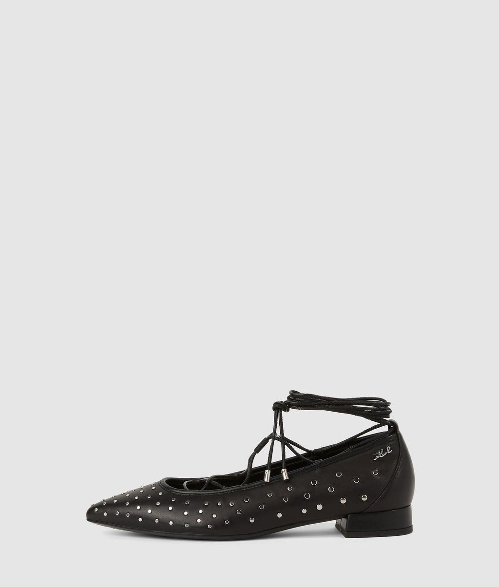 Kerrie ballerina long lace flats