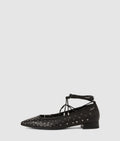 Kerrie ballerina long lace flats
