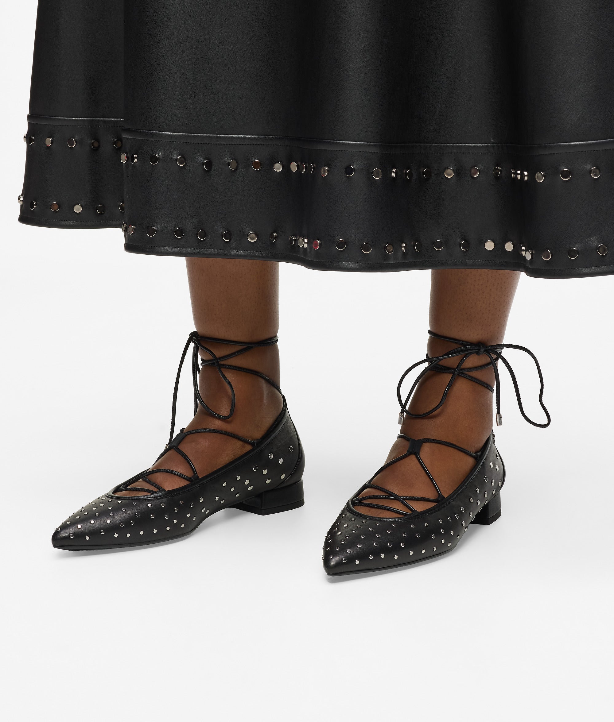 Kerrie ballerina long lace flats