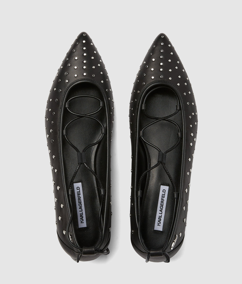 Kerrie ballerina long lace flats