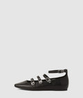 Konnie four-strap flats