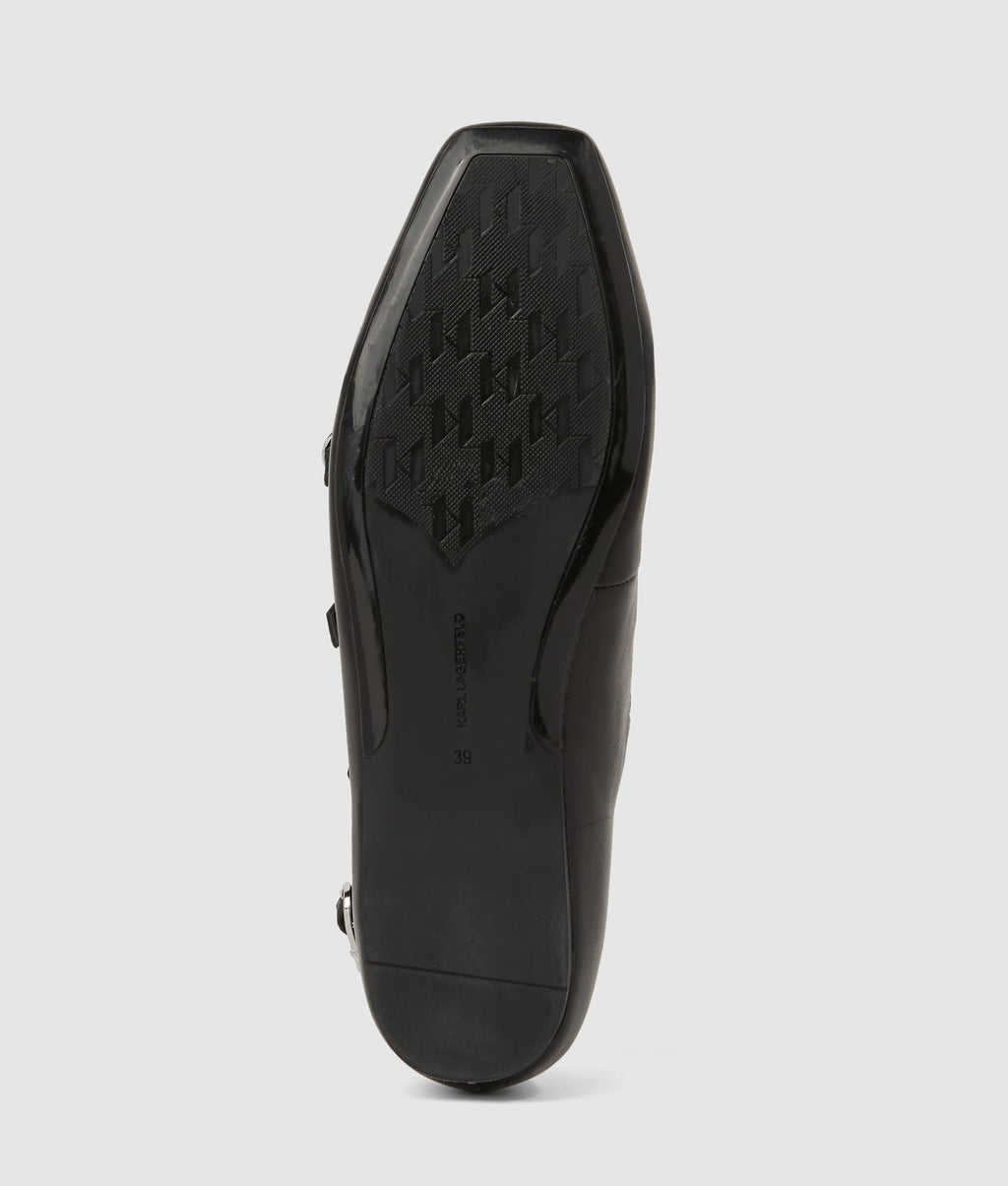 Konnie four-strap flats
