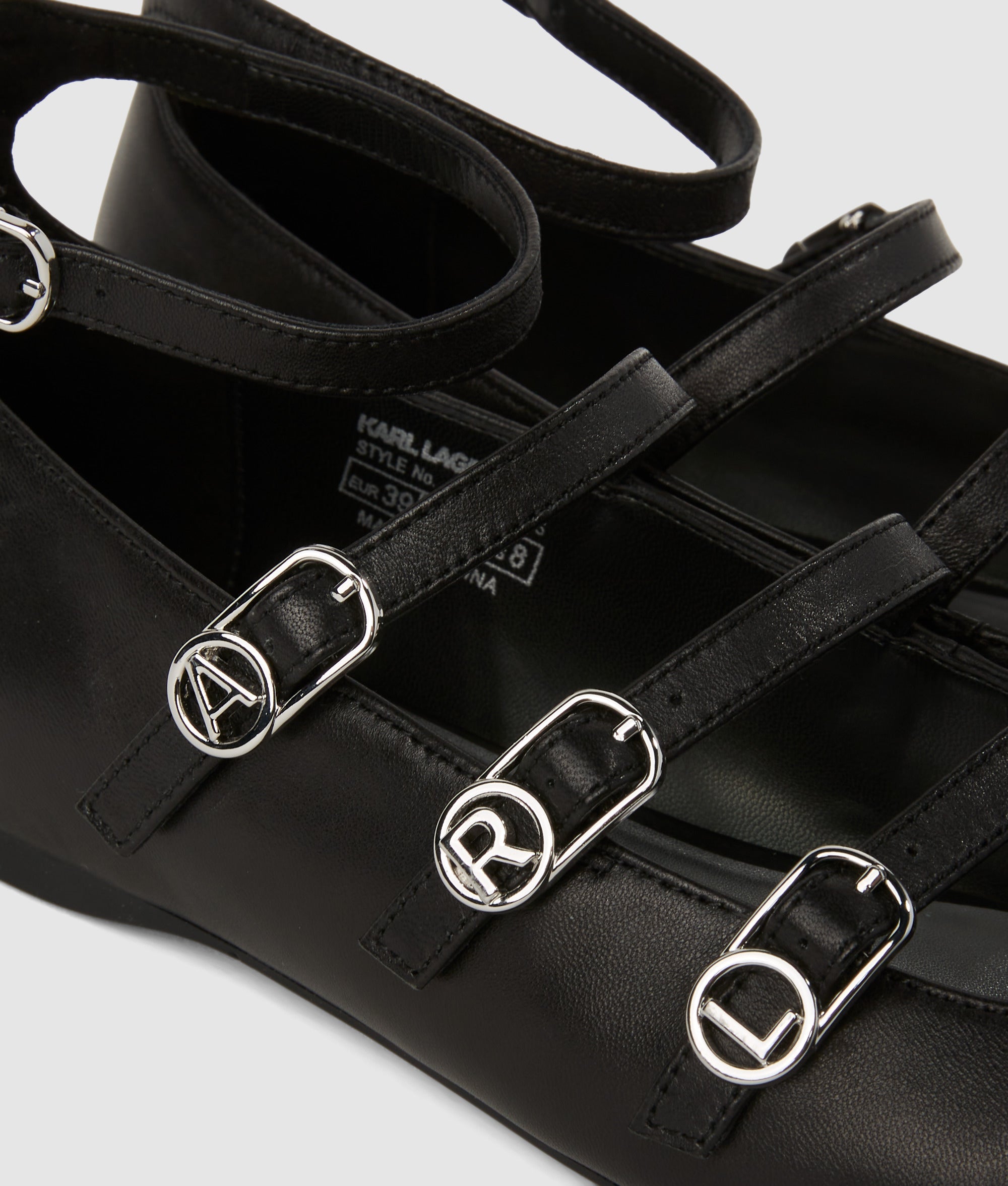 Konnie four-strap flats