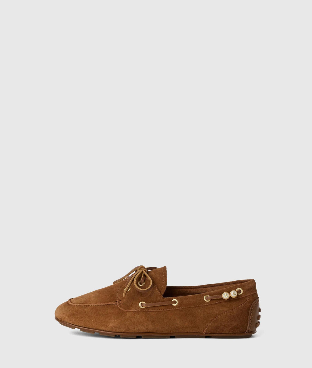 Ariella suede boat shoes
