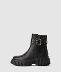 Kreeper mid-calf wedge boots