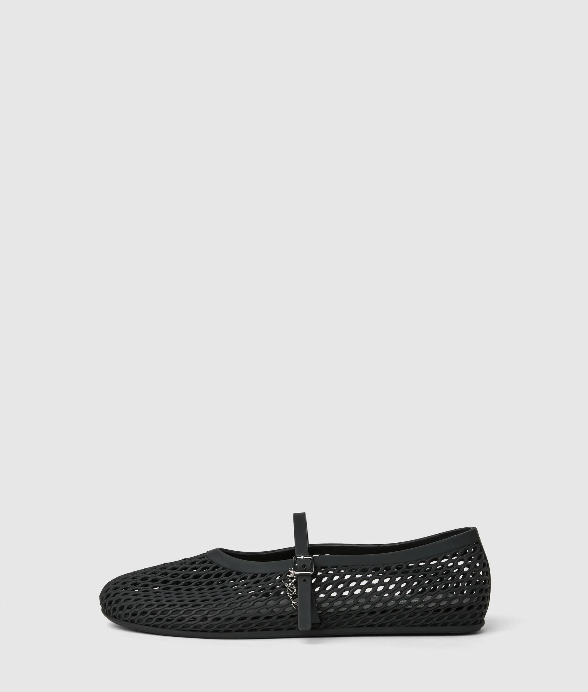 Jelly ballet strap pumps