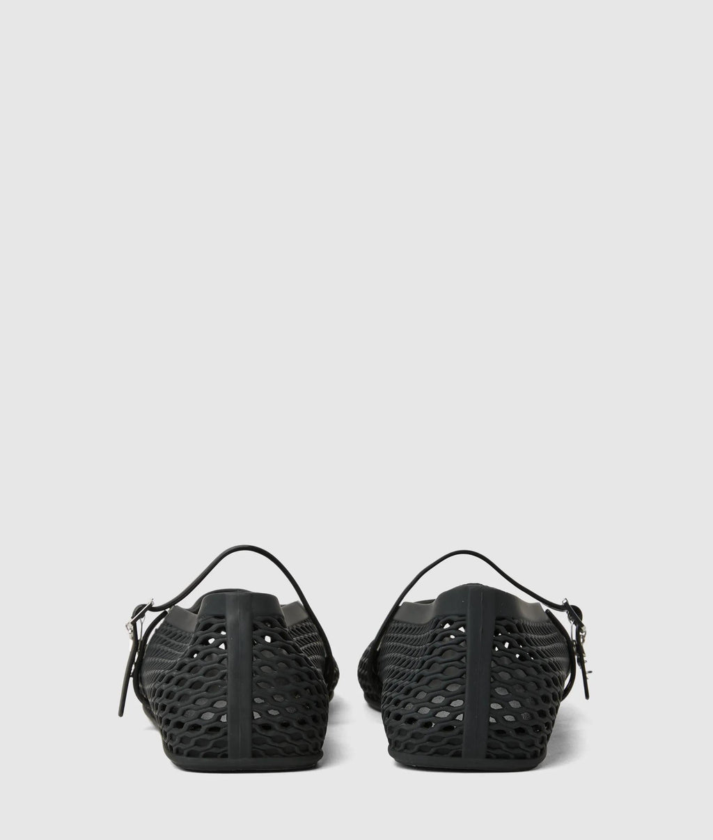 Jelly ballet strap pumps