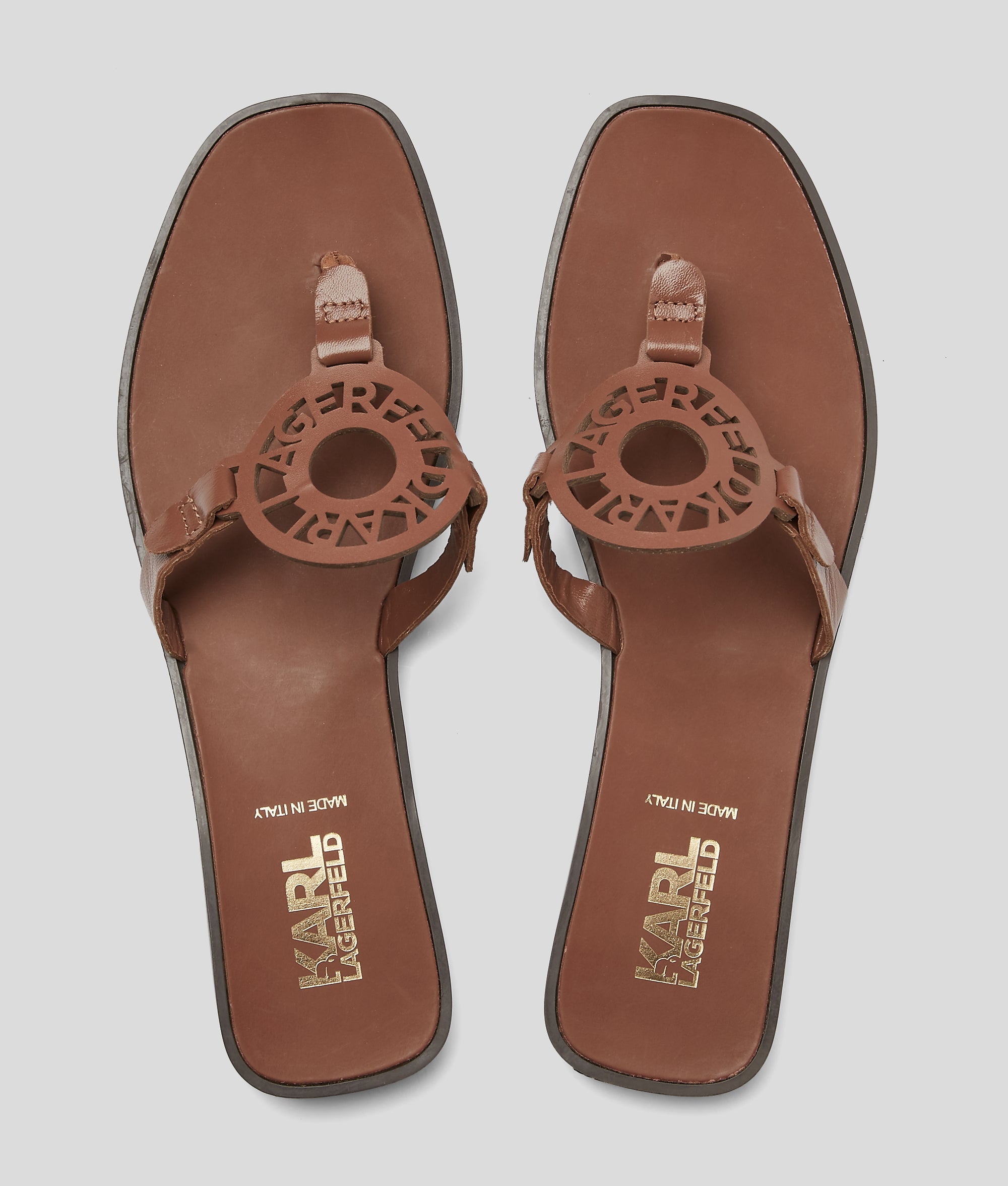 Ring logo sandals
