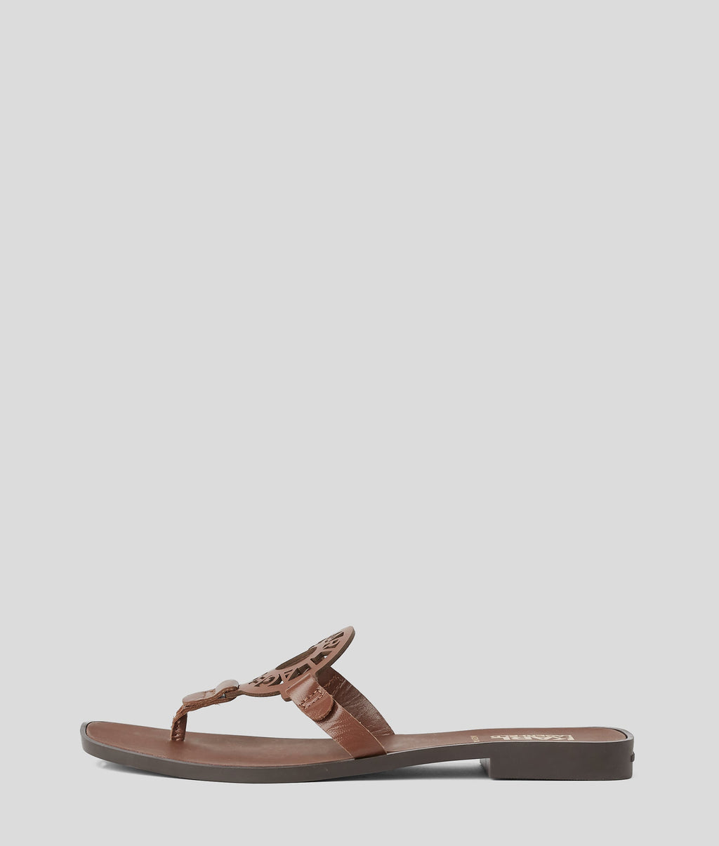 Ring logo sandals