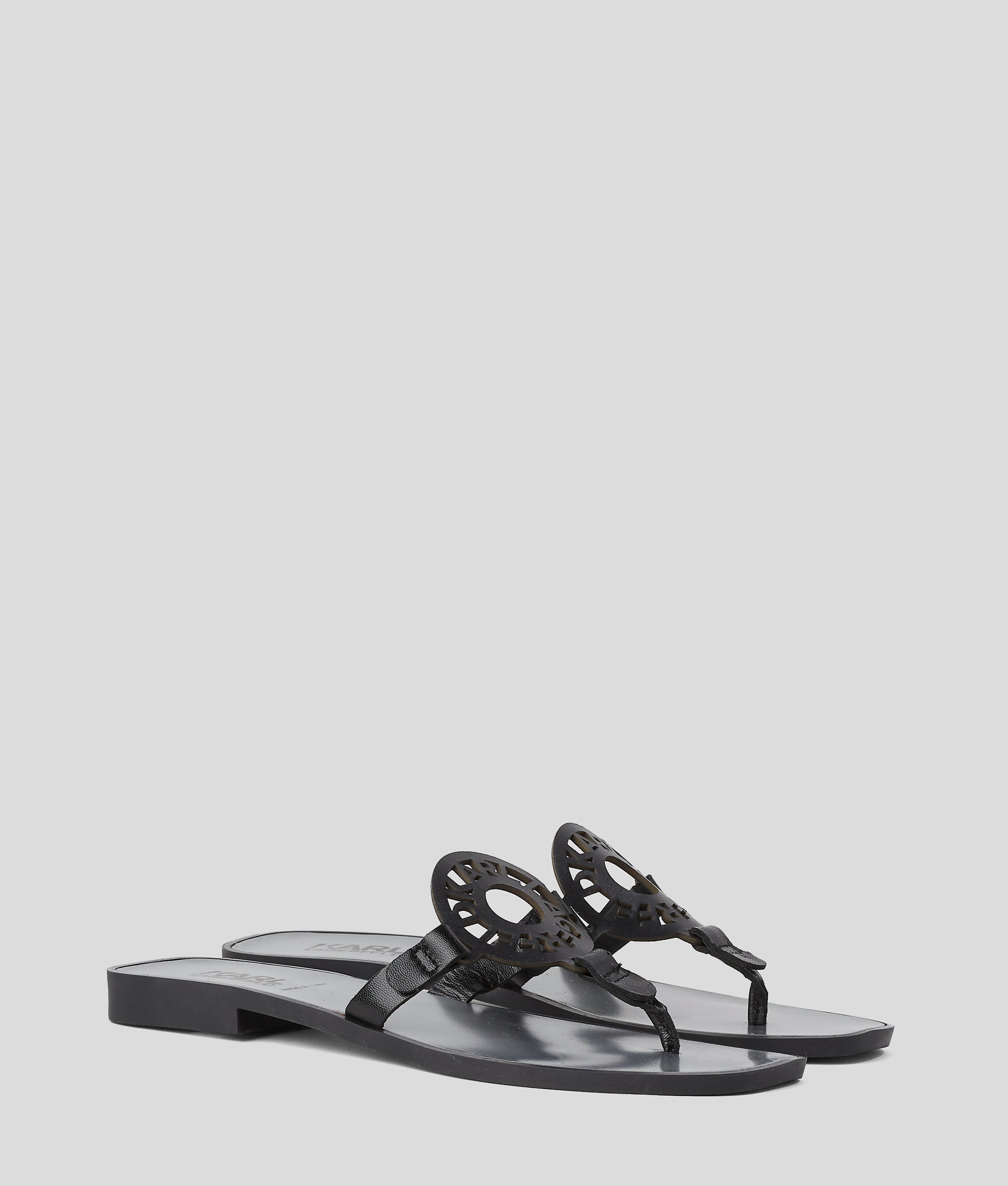 Ring logo sandals