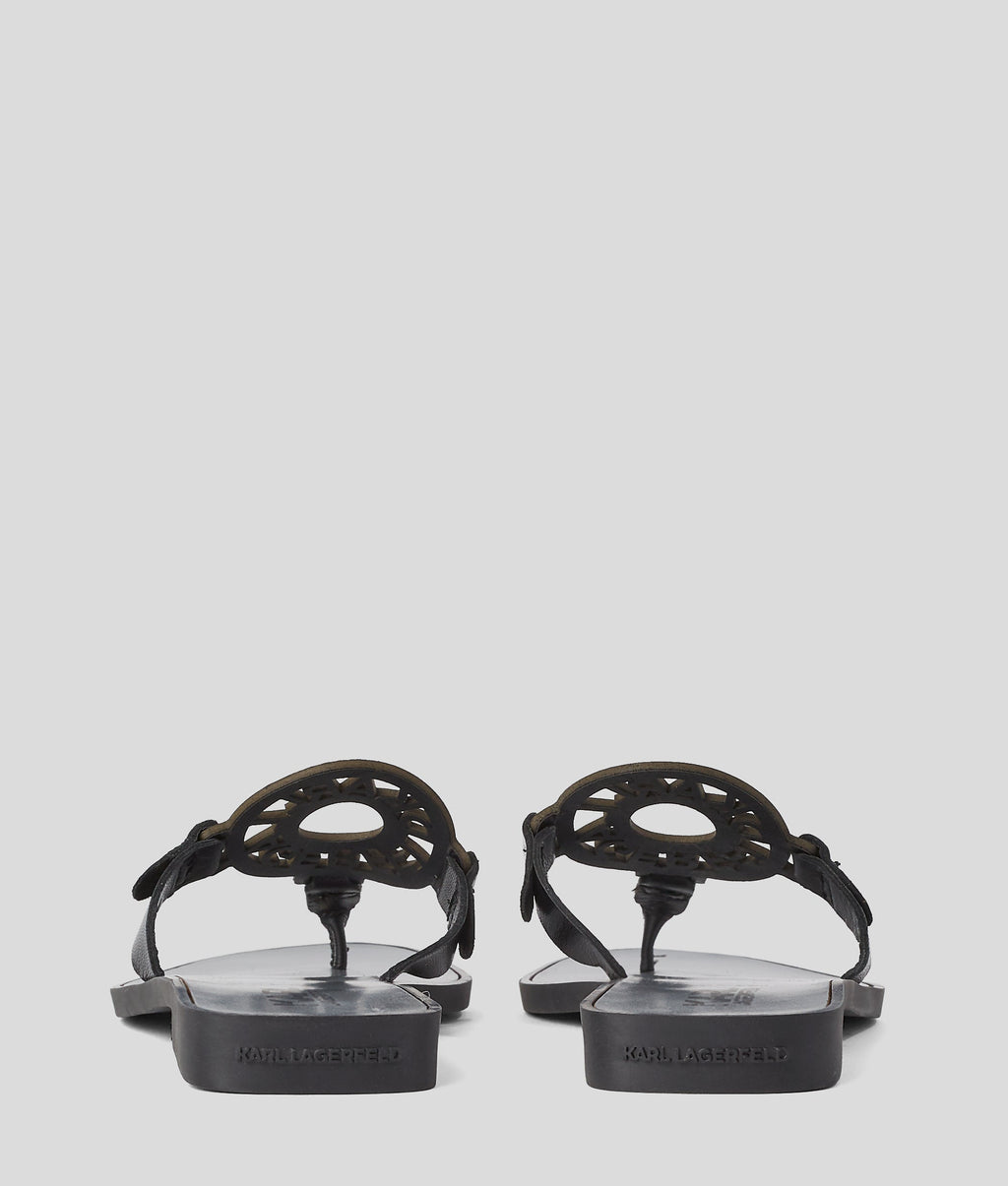 Ring logo sandals