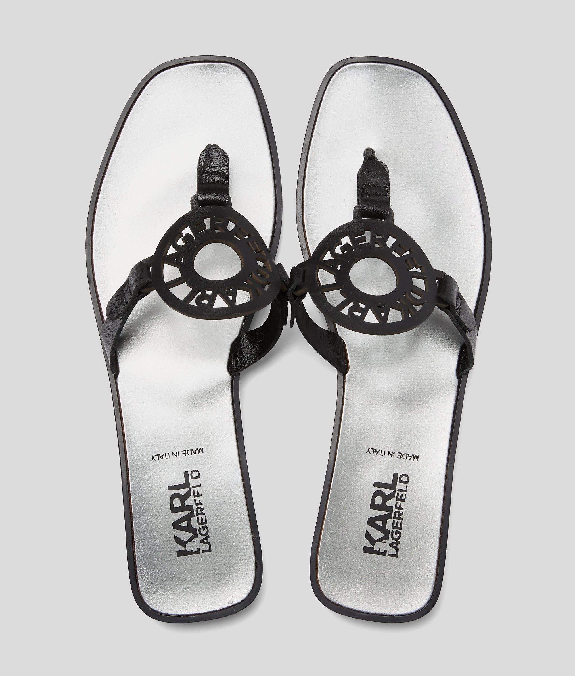 Ring logo sandals