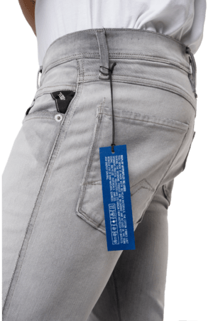 REPLAY SLIM FIT HYPERFLEX BIO ‘WHITE SHADES’ ANBASS JEANS