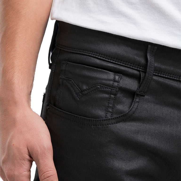 Replay Bronny Super Slim Waxed Jeans