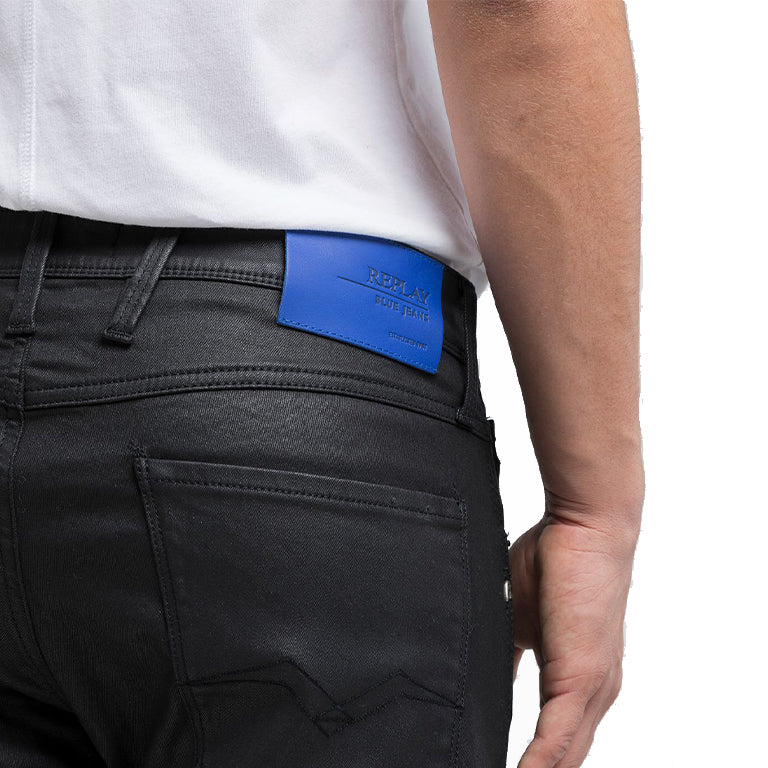 Replay Bronny Super Slim Waxed Jeans