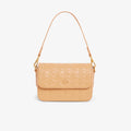 Maheki Embossed Leather Shoulder Bag