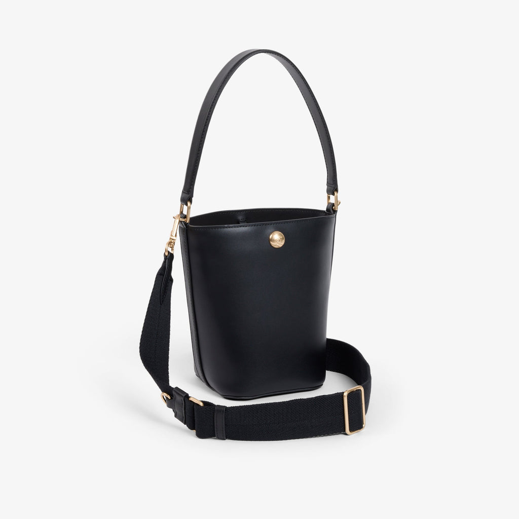 Small Tennis Bliss Leather Bucket Bag