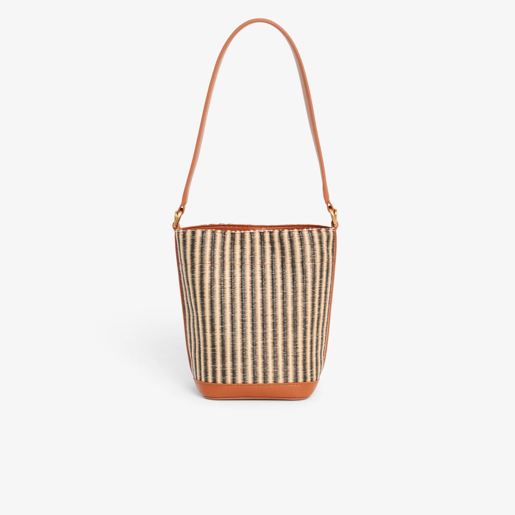 Small Summer Pack Raffia Bucket Bag
