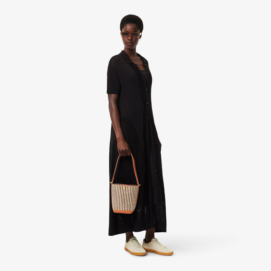 Small Summer Pack Raffia Bucket Bag