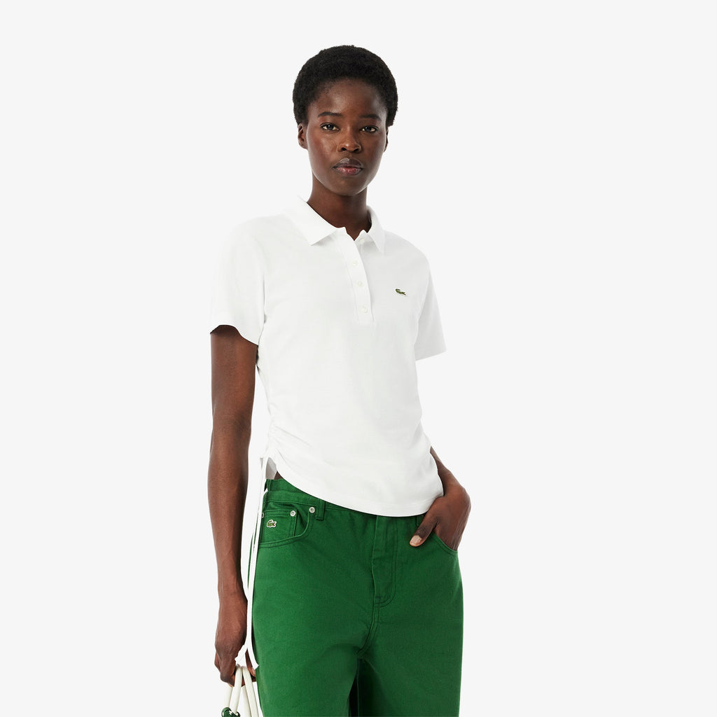 Slim Fit Adjustable Piqué Polo Shirt