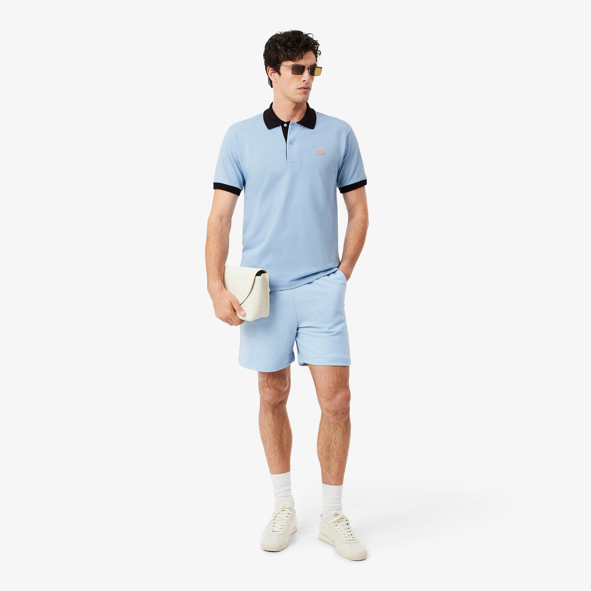 Classic Fit Contrast Rib Polo Shirt