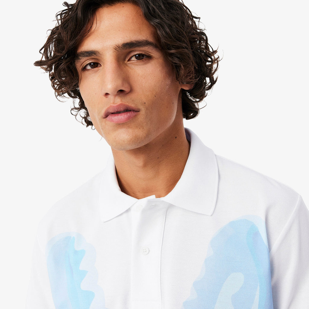 Classic Fit Printed Piqué Polo Shirt
