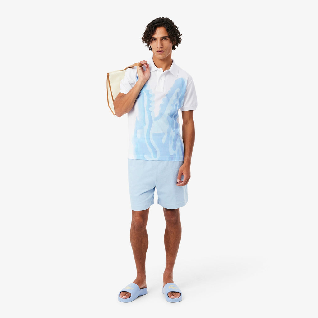 Classic Fit Printed Piqué Polo Shirt