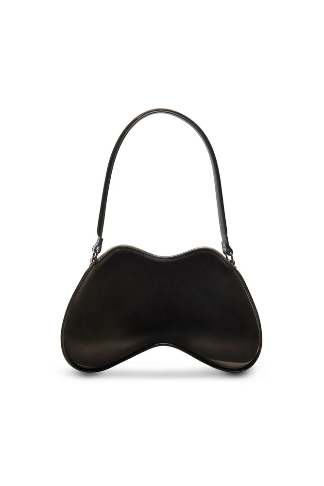 Double-D-Rigid shoulder bag in dégradé glossy PU