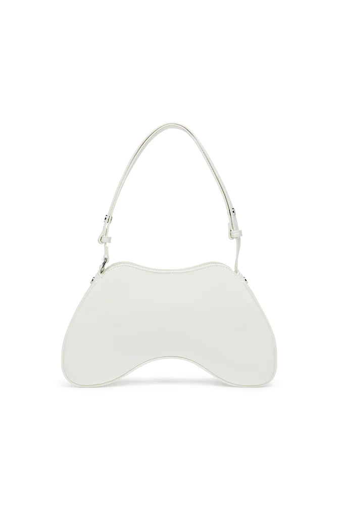 Play-Glossy crossbody bag with tonal logo
