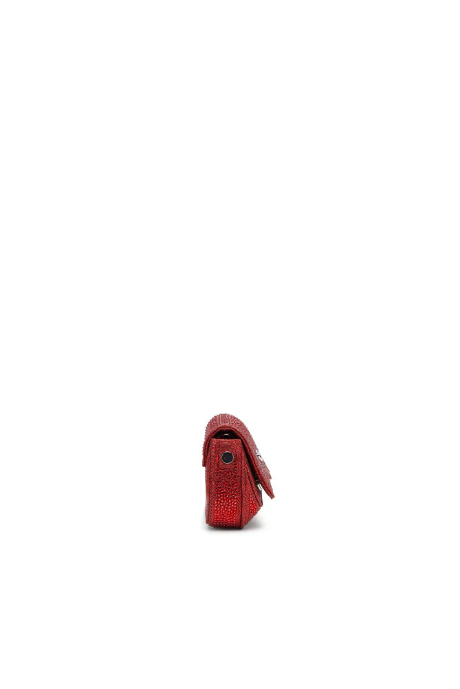 Play-Mini crossbody bag in crystal Lurex
