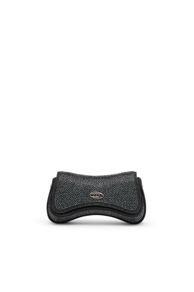 Play-Mini crossbody bag in crystal Lurex