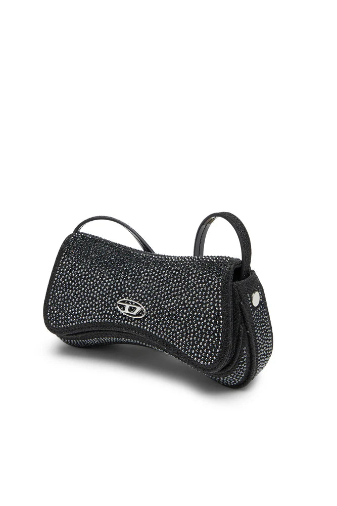 Play-Mini crossbody bag in crystal Lurex