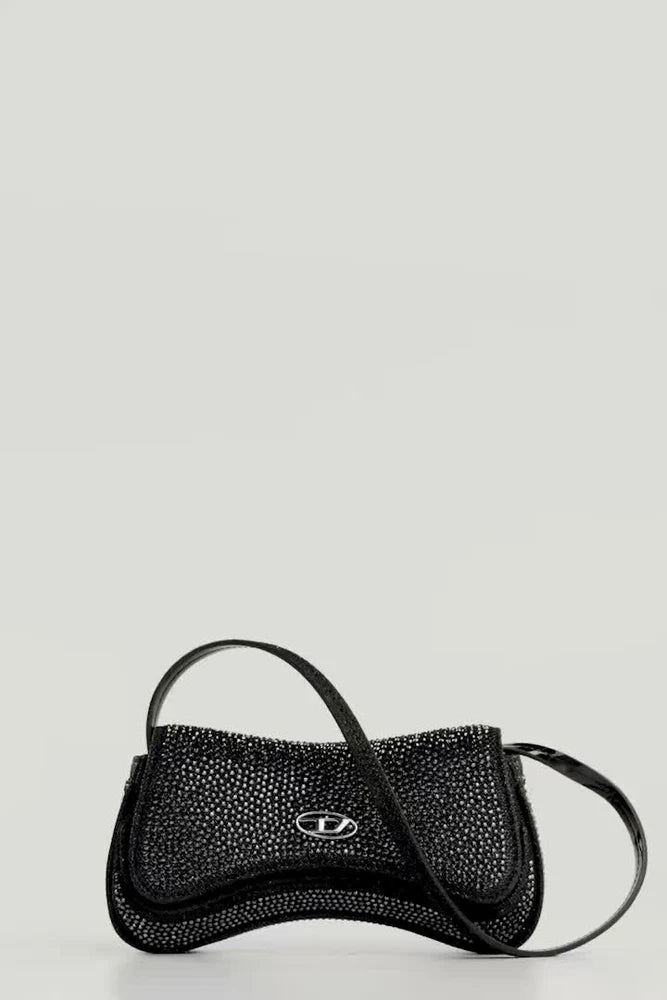 Play-Mini crossbody bag in crystal Lurex