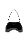 Play-Glossy crossbody bag with tonal logo