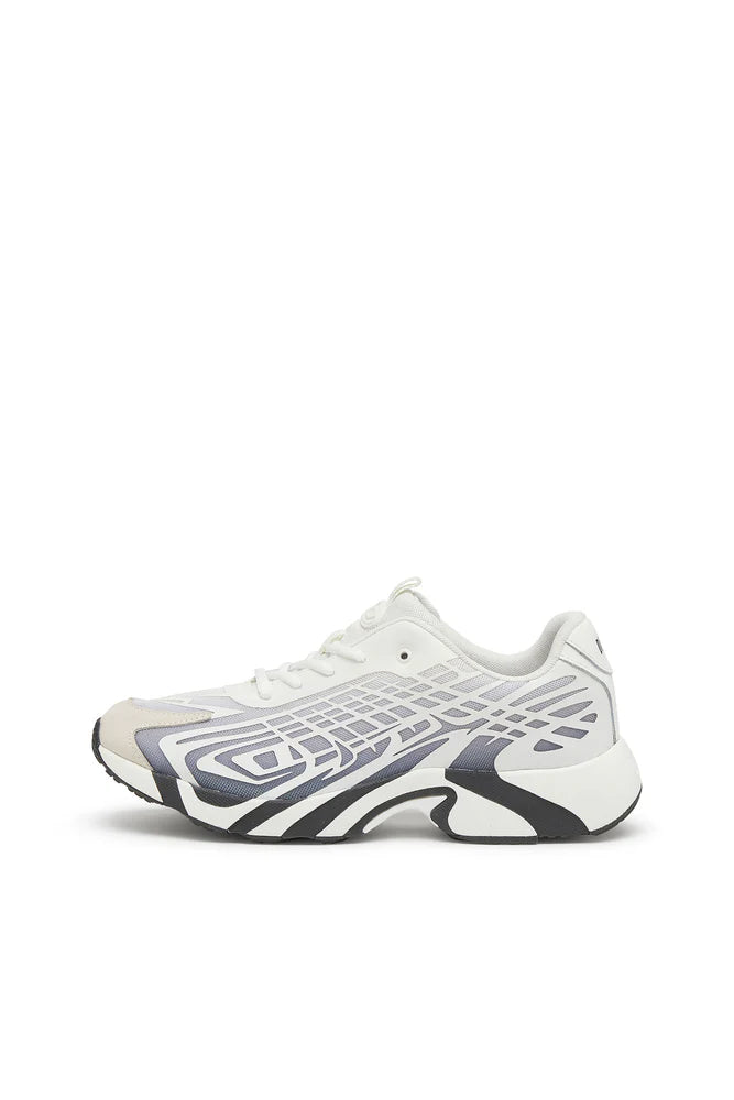 D-Vit-Sneakers in striped dégradé mesh