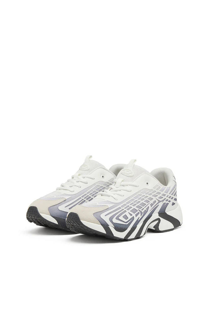 D-Vit-Sneakers in striped dégradé mesh