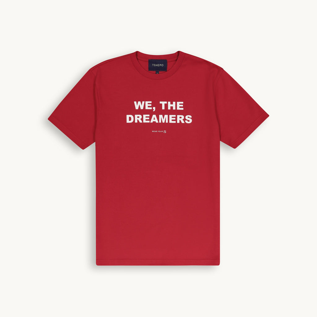 WE, THE DREAMERS RED T-SHIRT