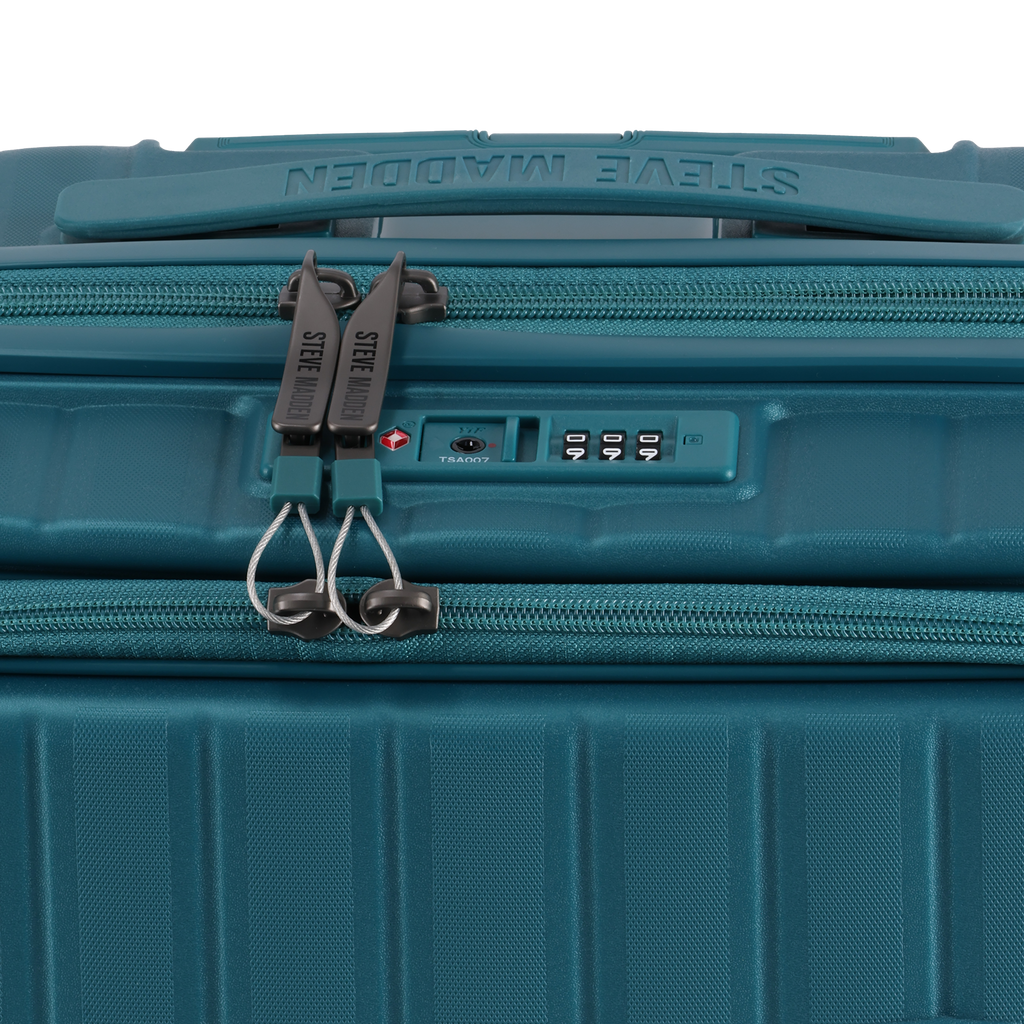 MANHATTAN JET SET TEAL BLUE LUGGAGE - CARRY ON 54cm