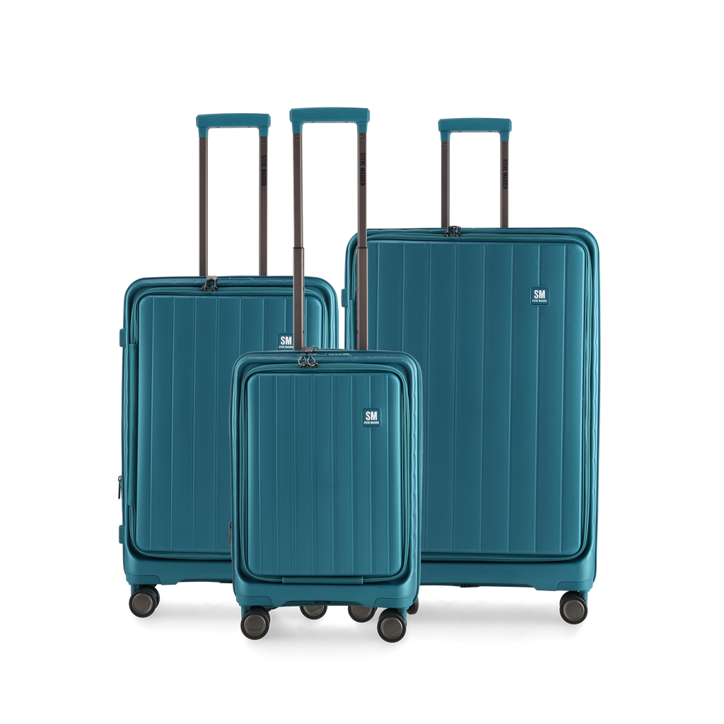 MANHATTAN JET SET TEAL BLUE LUGGAGE - LARGE 74cm