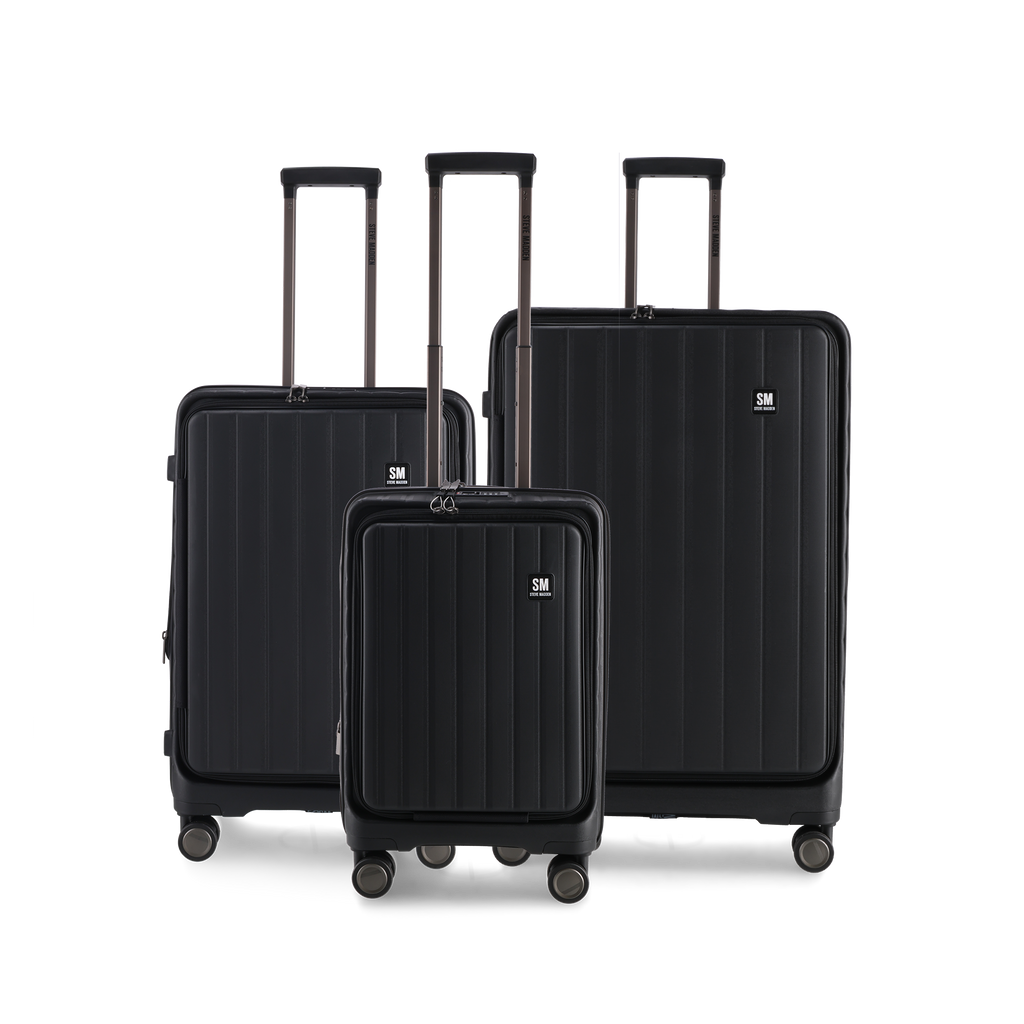 MANHATTAN JET SET BLACK LUGGAGE - CARRY ON 54cm