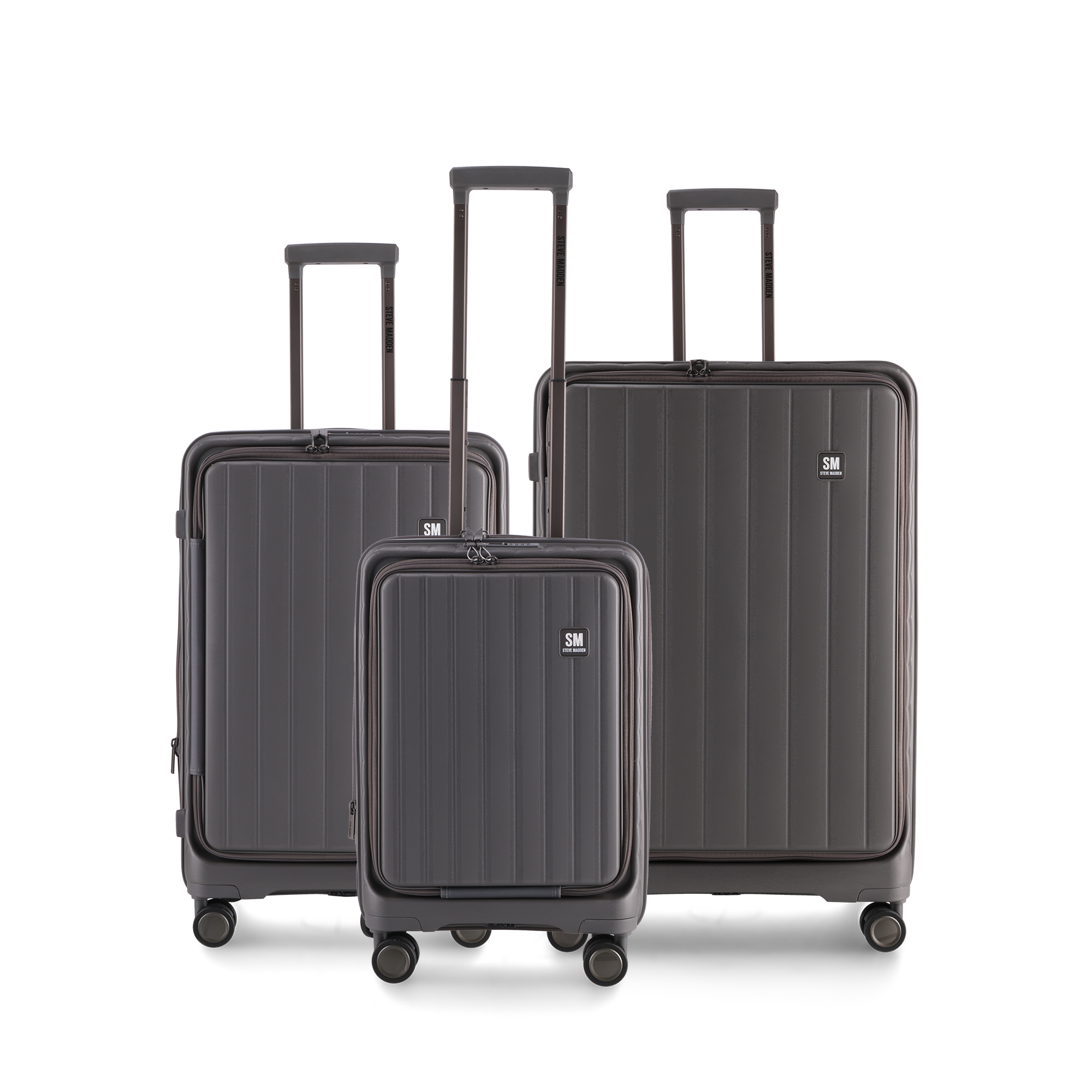 MANHATTAN JET SET GREY LUGGAGE - CARRY ON 54cm
