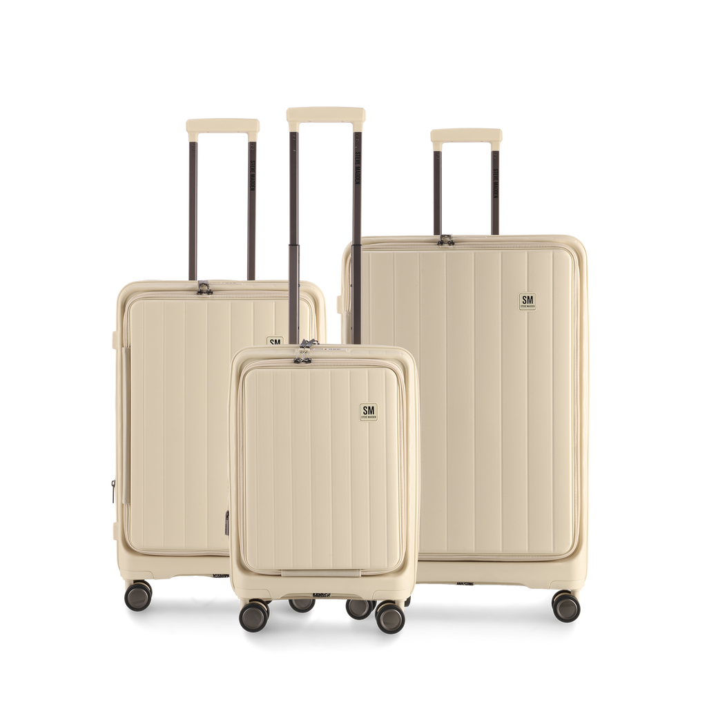 MANHATTAN JET SET CREAM LUGGAGE - CARRY ON 54cm