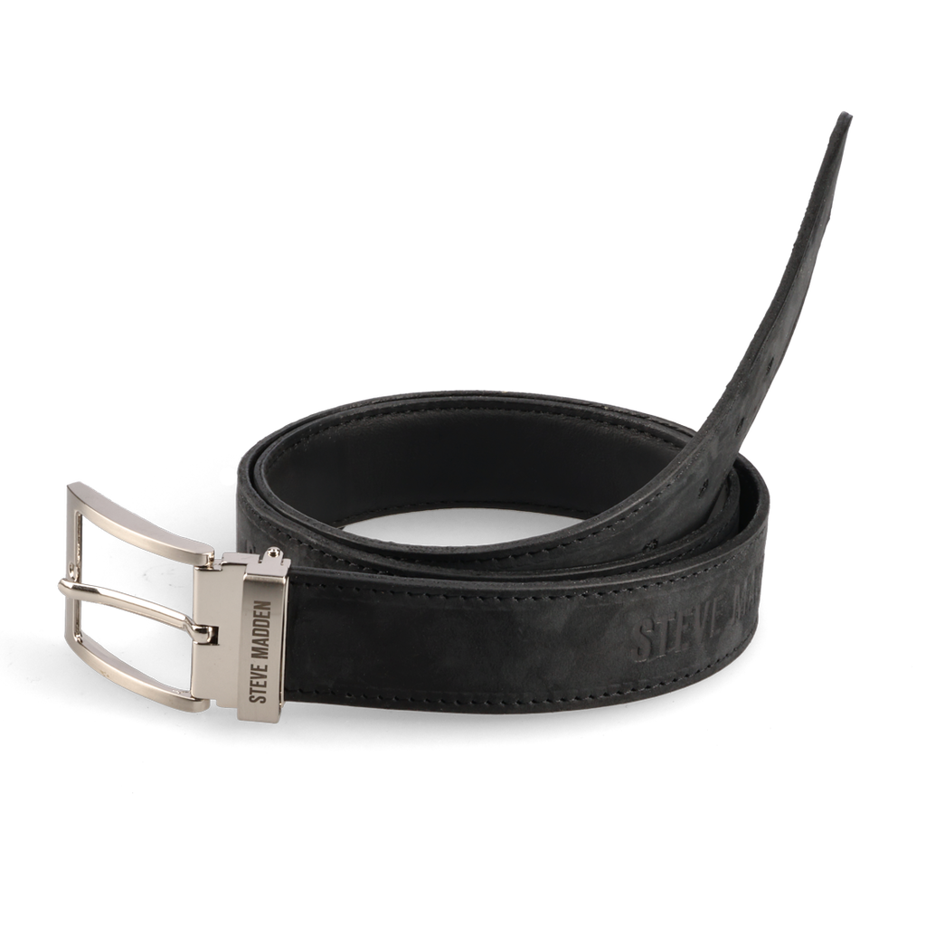 RYAN BLACK EMBOSSED REVERSIBLE BELT