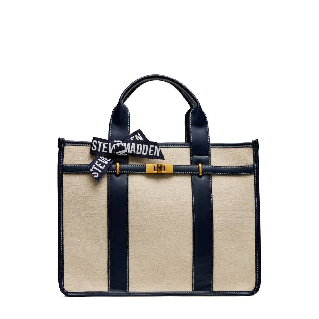 BWEBBER-LRG CANVAS NATURAL/NAVY