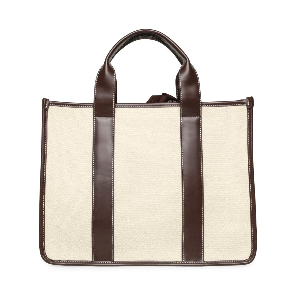 BWEBBER-LRG CANVAS NATURAL/CHOCOLATE