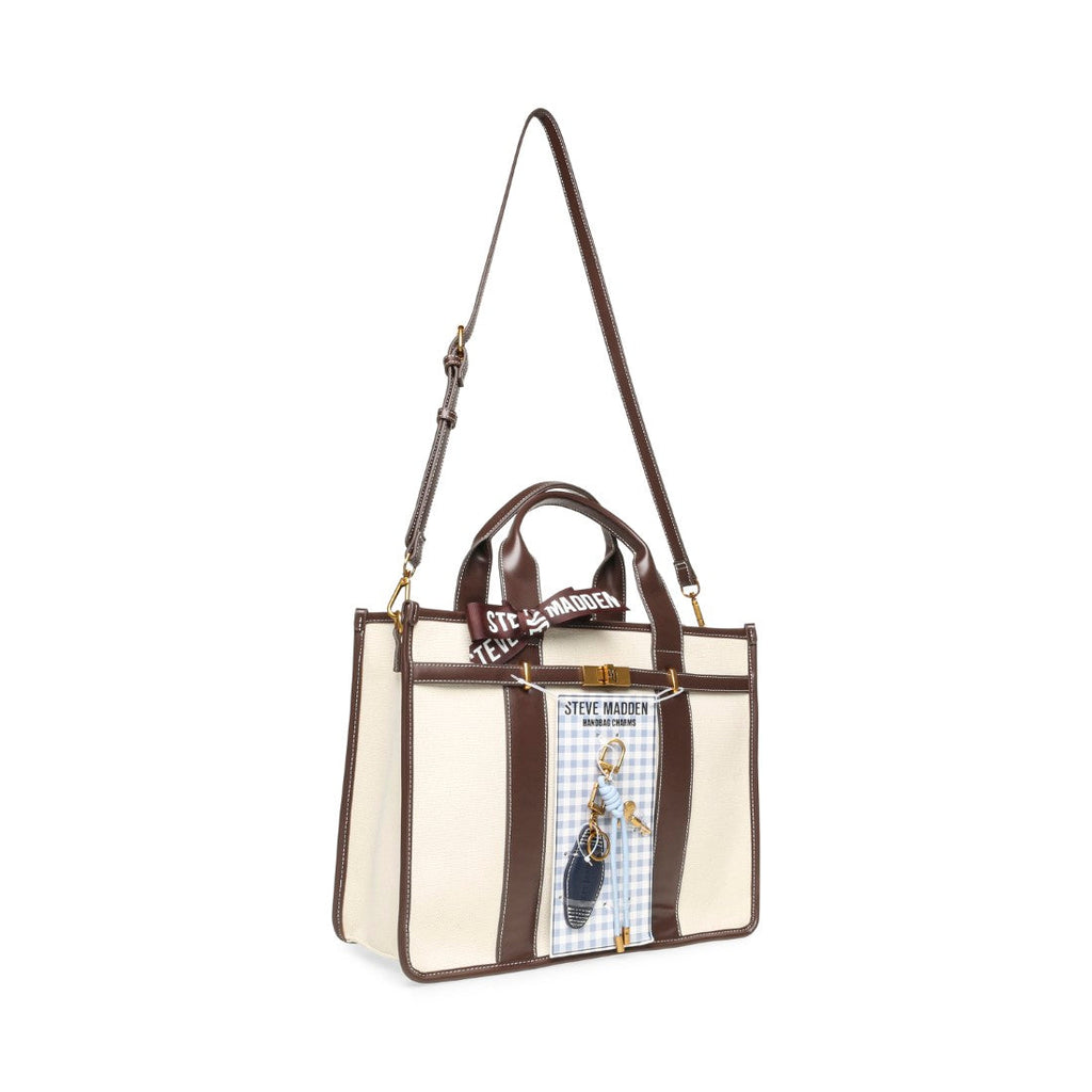BWEBBER-LRG CANVAS NATURAL/CHOCOLATE