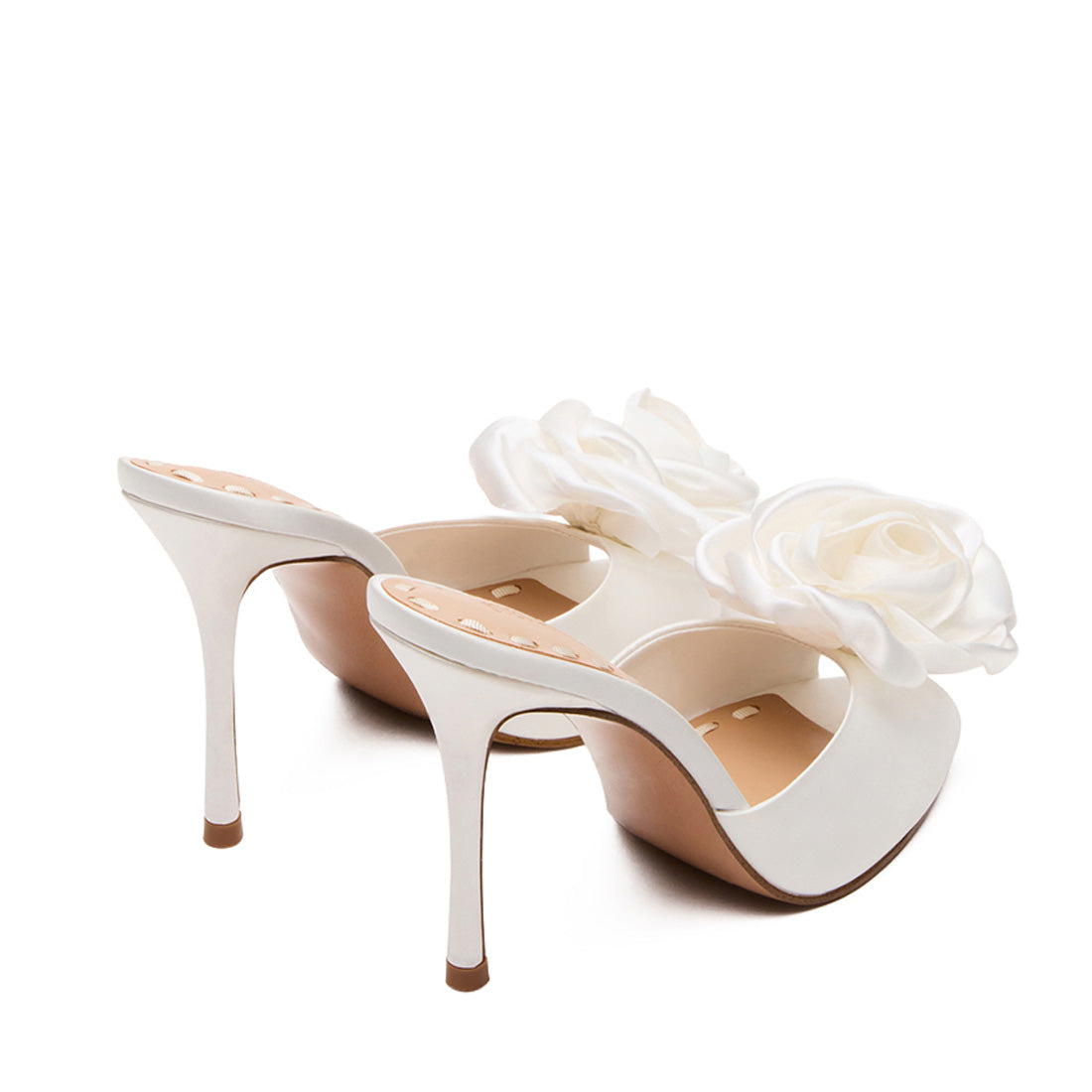 PRIYA-FLWR IVORY SATIN